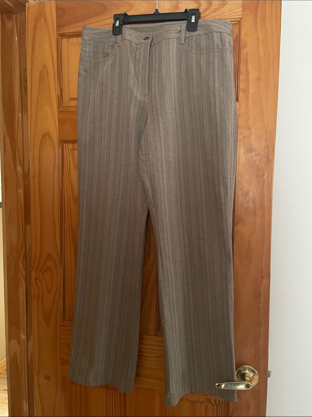 Rafaella Brown Pinstripe casual Pants